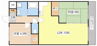 ラポート西大津の物件間取画像